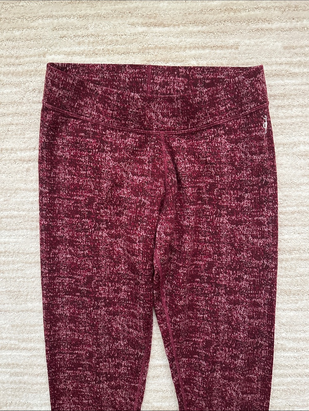 EUC Smartwool Merino 250 Bottom Base layer Merino Wool Fig (Red) Pattern Large - Picture 7 of 15